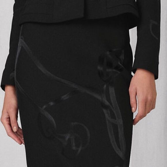 Ralph Lauren Cindy Bridle-Jacquard Pencil Skirt - Picture 12 of 16